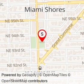 Optimist Park on , Miami Shores Florida - location map