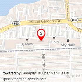 Space Coast Credit Union on Northeast Miami Gardens Drive,  Florida - location map