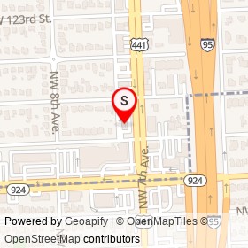 Pollo Tropical on Northwest 7th Avenue,  Florida - location map