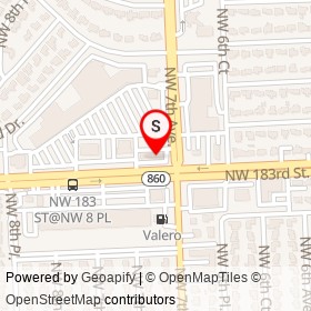 RaceWay on Northwest 183rd Street,  Florida - location map