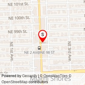 Amaranthine on Northeast 2nd Avenue, Miami Shores Florida - location map