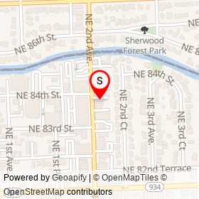Noguchi Breton on Northeast 2nd Avenue, Miami Florida - location map