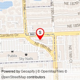 Little Caesars on Miami Gardens Drive,  Florida - location map