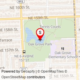 Oak Grove Park on ,  Florida - location map