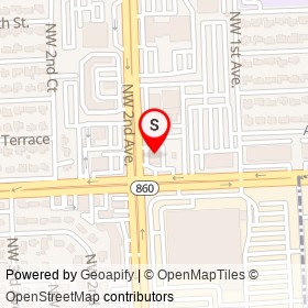 Chevron on Northwest 2nd Avenue,  Florida - location map
