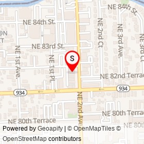 Jean Simmon Brutus Botanica on Northeast 2nd Avenue, Miami Florida - location map