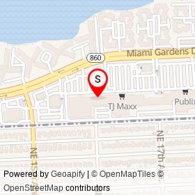 Munchy's Pizza on Northeast Miami Gardens Drive,  Florida - location map