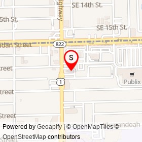 Burger King on Thomas Street, Hollywood Florida - location map