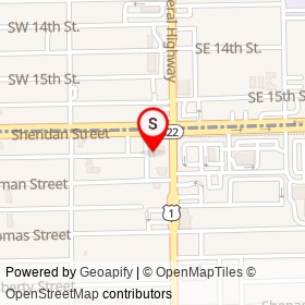 Shell on Federal Highway, Hollywood Florida - location map