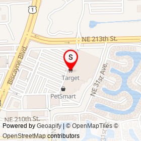 Target on Biscayne Boulevard,  Florida - location map