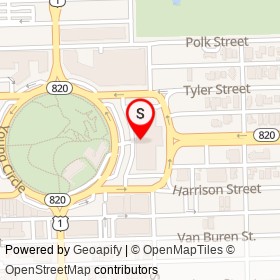 Walgreens on Young Circle, Hollywood Florida - location map