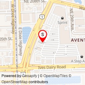 TD Bank on Biscayne Boulevard,  Florida - location map