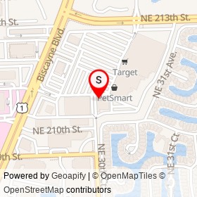 Men's Wearhouse on Biscayne Boulevard,  Florida - location map