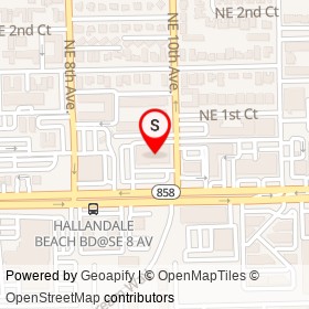 Dollar Tree on East Hallandale Beach Boulevard,  Florida - location map
