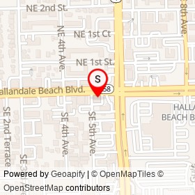 Renovation Room on East Hallandale Beach Boulevard,  Florida - location map