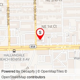 Desjardins Bank on East Hallandale Beach Boulevard,  Florida - location map