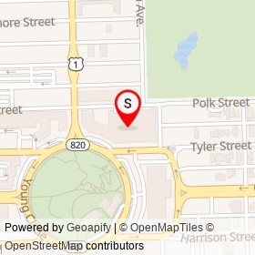 Publix on Polk Street, Hollywood Florida - location map