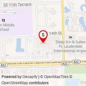 Walmart Neighborhood Market on East Sheridan Street,  Florida - location map