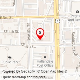 Hallandale Police Station on Southeast 5th Street,  Florida - location map