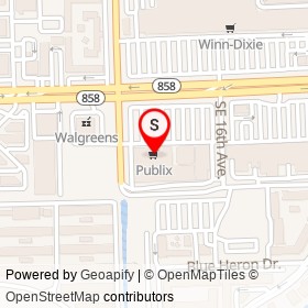 Publix on East Hallandale Beach Boulevard,  Florida - location map