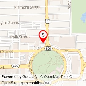 Starbucks on Federal Highway, Hollywood Florida - location map