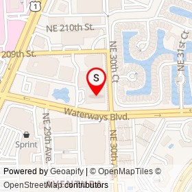 AC Hotel by Marriott Miami Aventura on Northeast 30th Avenue,  Florida - location map