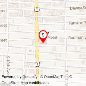 Shell Motel on Federal Highway, Hollywood Florida - location map