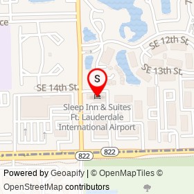 Sleep Inn & Suites Ft. Lauderdale International Airport on Southeast 5th Avenue,  Florida - location map