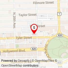 Wells Fargo on North 19th Avenue, Hollywood Florida - location map