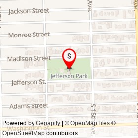 Jefferson Park on , Hollywood Florida - location map