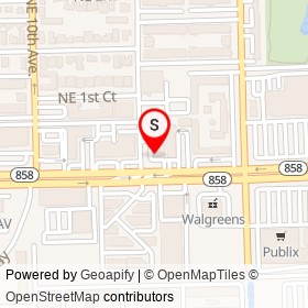 Wells Fargo on East Hallandale Beach Boulevard,  Florida - location map