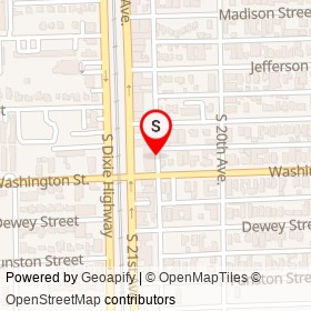 Nina's Pizza on South 21st Avenue, Hollywood Florida - location map