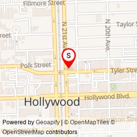 The Scandinavian Bakery & Coffee on Tyler Street, Hollywood Florida - location map