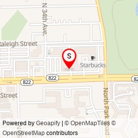 Yogurtland on Sheridan Street, Hollywood Florida - location map