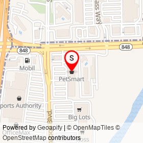 PetSmart on Stirling Road, Hollywood Florida - location map