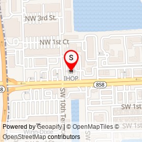 IHOP on West Hallandale Beach Boulevard,  Florida - location map