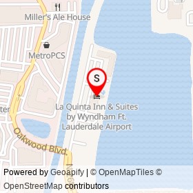 La Quinta Inn & Suites by Wyndham Ft. Lauderdale Airport on North 26th Avenue, Hollywood Florida - location map