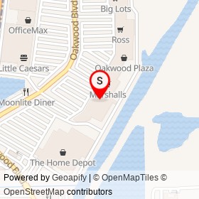 HomeGoods on Oakwood Boulevard, Hollywood Florida - location map
