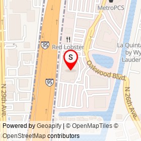 Regal Cinemas Oakwood Stadium 18 on Oakwood Lane, Hollywood Florida - location map