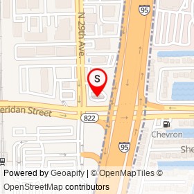 McDonald's on Sheridan Street, Hollywood Florida - location map