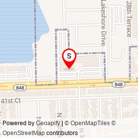 Grand Cafe on Stirling Road, Hollywood Florida - location map