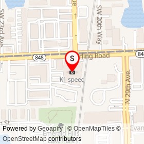 K1 speed on Stirling Road, Hollywood Florida - location map