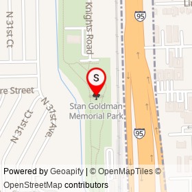 Stan Goldman Memorial Park on , Hollywood Florida - location map