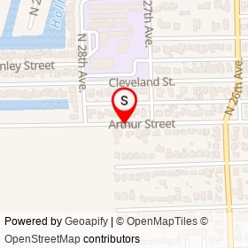 Lubo on Arthur Street, Hollywood Florida - location map
