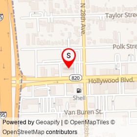 Office Depot on Hollywood Boulevard, Hollywood Florida - location map
