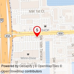 Denny's on West Hallandale Beach Boulevard,  Florida - location map
