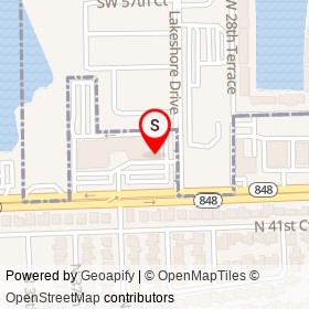 Walgreens on Lakeshore Drive, Hollywood Florida - location map