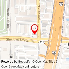 Shell on North 29th Avenue, Hollywood Florida - location map