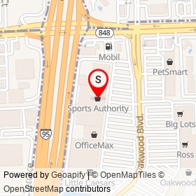 Sports Authority on I 95,  Florida - location map