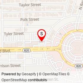 Chase on North Circle Drive, Hollywood Florida - location map